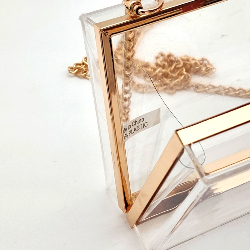 Badgley Mischka Brand Transparent Evening Clutch - Picture 6 of 8
